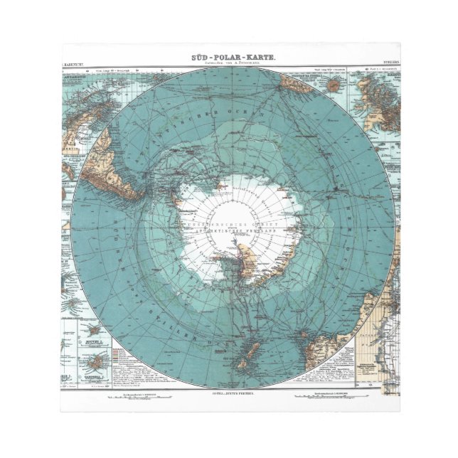 Bloc-note Map of the South Pole (Devant)