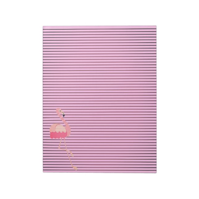 Bloc-note Marcher rose Flamant rose note Pad (Tourné)