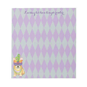 Bloc-note Mardi Gras Frenchie