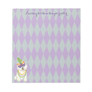 Bloc-note Mardi Gras Westie