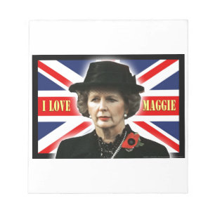 Bloc-note Margaret Thatcher I Love Maggie