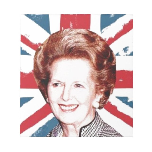 BLOC-NOTE MARGARET THATCHER UNION JACK (Devant)
