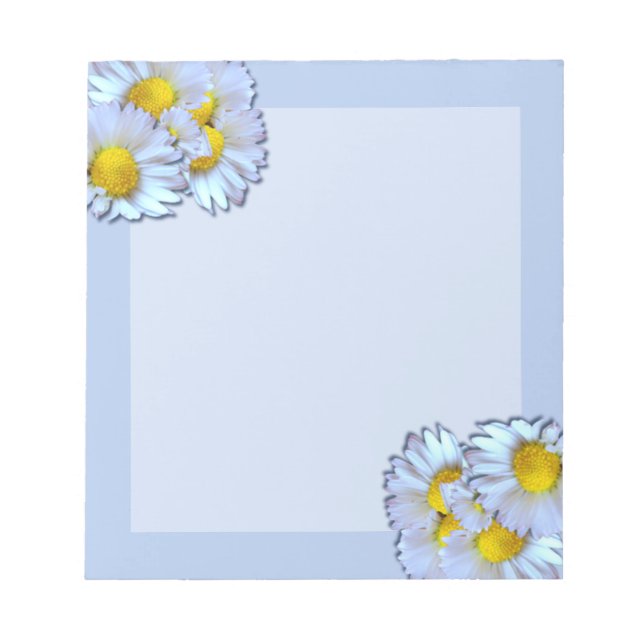 Bloc-note Marguerites Bleues (Devant)