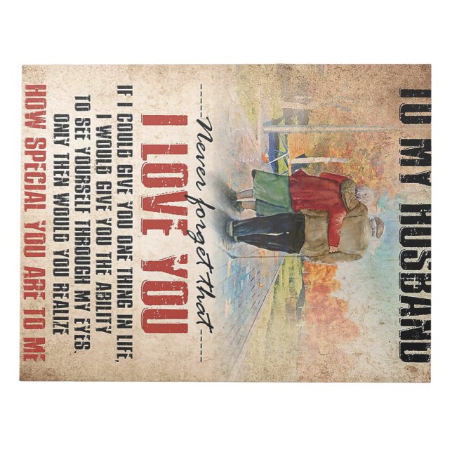 Bloc-note Mari À Mon Mari N'Oublie Jamais (Devant)