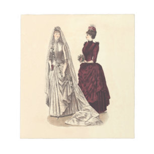 Bloc-note Mariage de femmes de mariée vintage