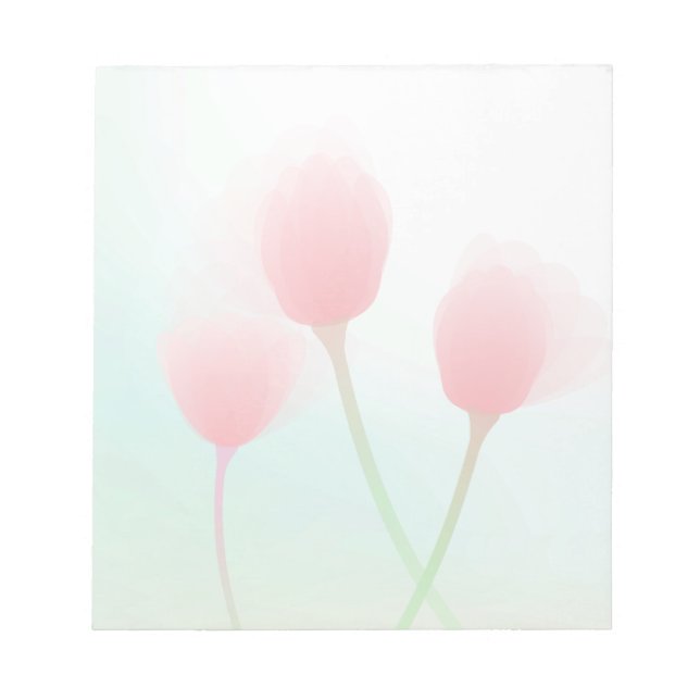 Bloc-note Mariage de Tulips Pastel Rose doux (Devant)