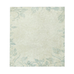 Bloc-note Mariage Floral Vintage bleu