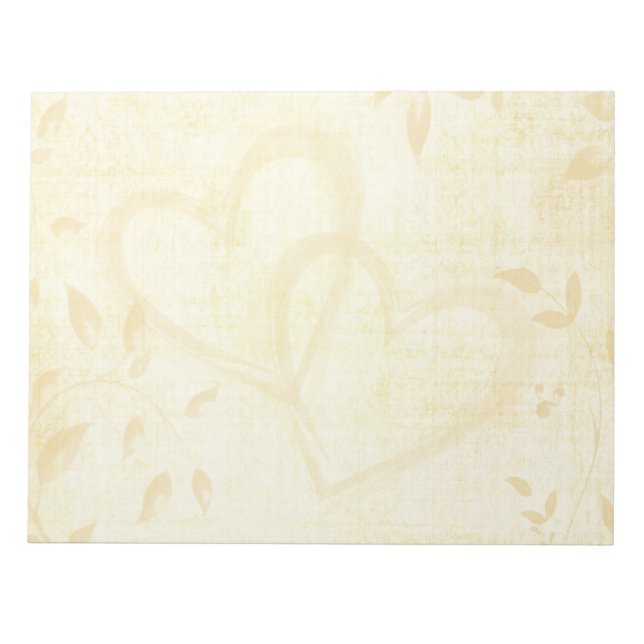 Bloc-note Mariage papier vieilli vintage (Devant)