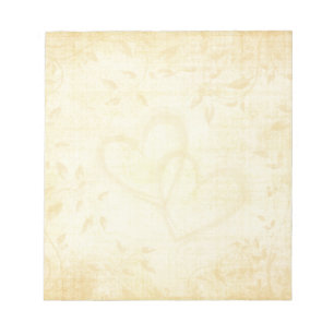 Bloc-note Mariage papier vieilli vintage