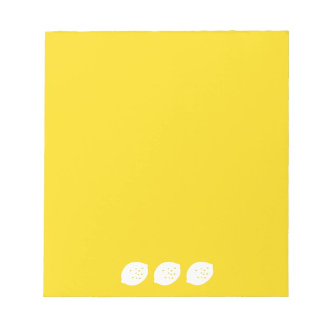 Bloc-note Marine Blue Lemon Art - Refresh Citrus Design (Devant)