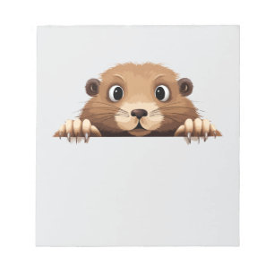 Bloc-note Marmot Peeking mignonne adorable Drôle animal cari