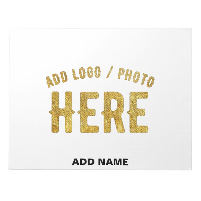 BLOC-NOTE MARQUE BLANCHE VERIFIEE PERSONNALISABLE MODERNE ET (Devant)