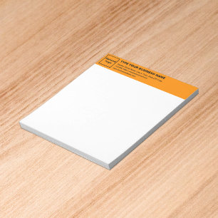 Bloc-note Marque Orange Color Business sur le cap de Small