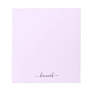 Bloc-note Marque-page personnalisé écriture moderne violet g