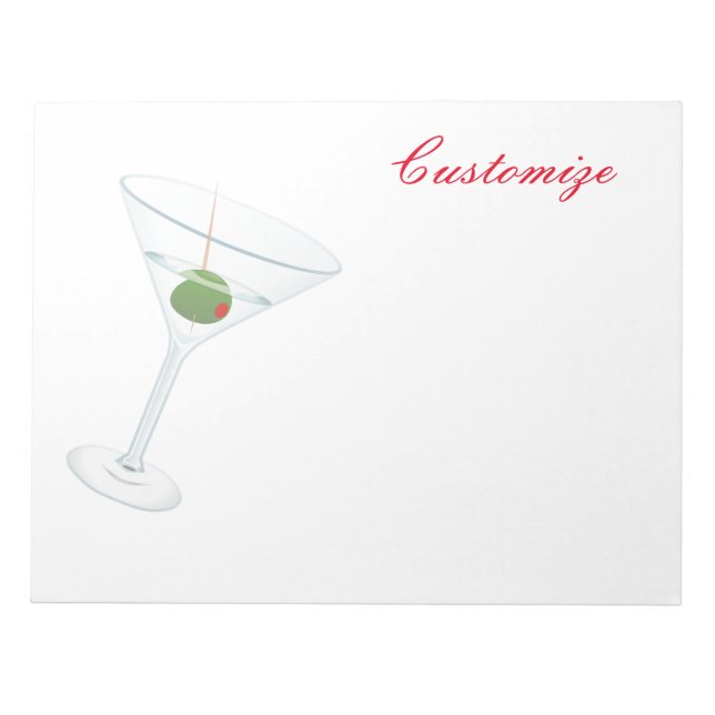 Bloc-note Martini à l'olive sale Thunder_Cove (Devant)