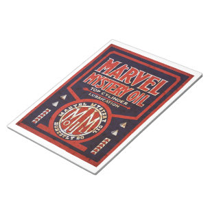 Bloc-note Marvel Mystery Oil Panneau vintage rouillé