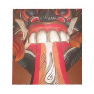 Bloc-note Masque d'Halloween pour langue bizarre