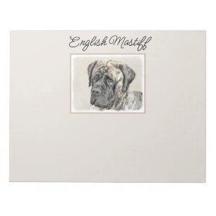 Bloc-note Mastiff anglais (Brindle) Peinture - Chien Art