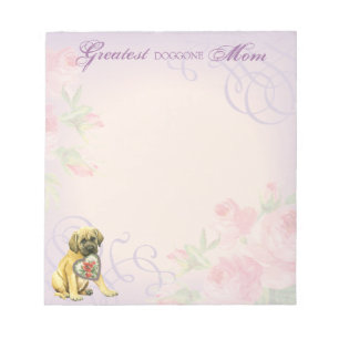 Bloc-note Mastiff Hearts Maman