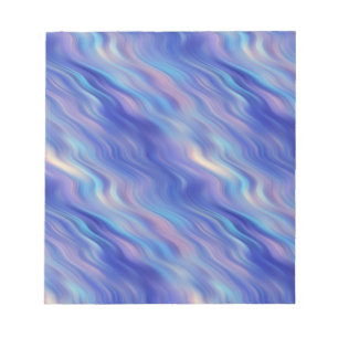 Bloc-note Matin Glory Blue Wavy Texture