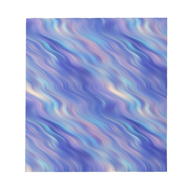 Bloc-note Matin Glory Blue Wavy Texture (Devant)