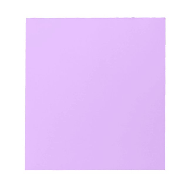 Bloc-note Mauve, code hexa violet pâle e0b0ff (Devant)