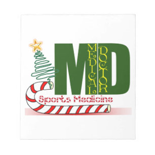 BLOC-NOTE MD SPORTS MÉDECINE CHRISTMAS DOCTEUR MÉDICALE