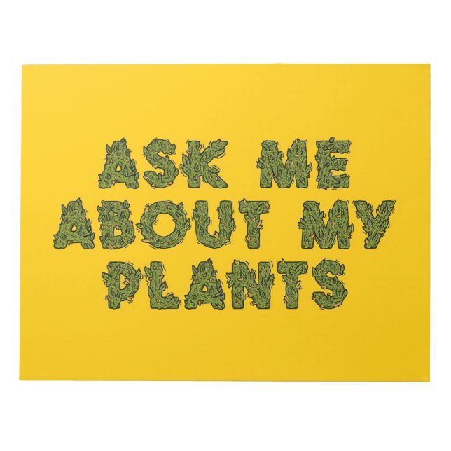 Bloc-note Me Demander À Propos De Mon Pour Plantes (Devant)