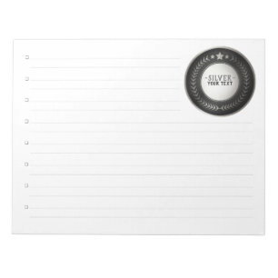 Bloc-note MÉDAILLE DIY IMPRESSION PERSONNALISÉE Champion Arg