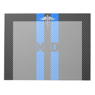 Bloc-note Médecin Médicale MD Caduceus sur l'impression de f