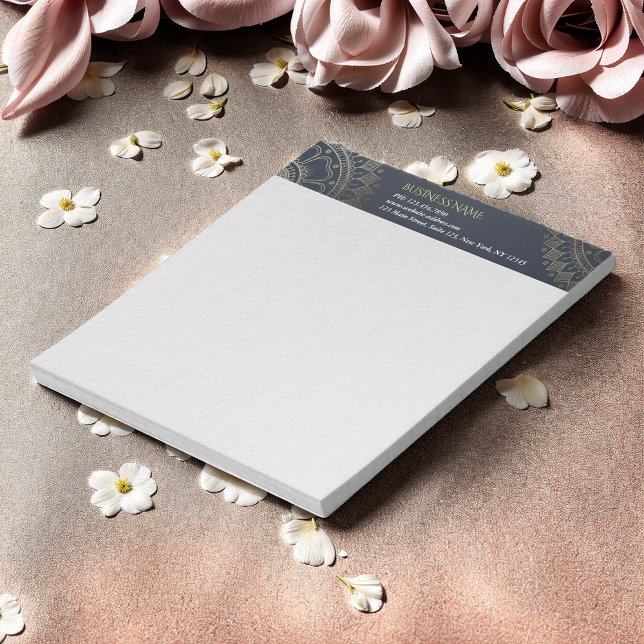 Bloc-note Méditation Yoga Instructeur Gold Mandala Marine Bl (Créateur téléchargé)