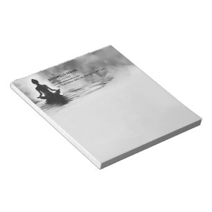 Bloc-note Méditation Yoga Instructeur Lotus Pose Peinture à