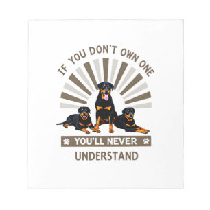 Bloc-note Meilleur Art Rottweiler Pour Hommes Femmes Enfants