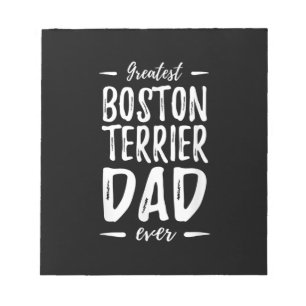 Bloc-note Meilleur Boston Terrier Papa Funny Chien Papa Cade