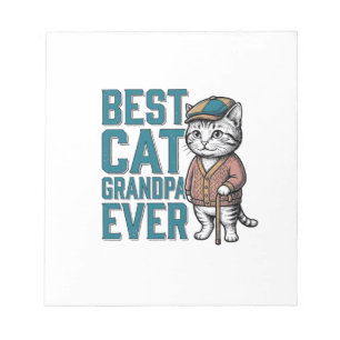 Bloc-note Meilleur Grand-Père Chat Ever Vintage T-Shirt Gran