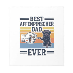 Bloc-note Meilleur Papa Affenpinscher Vintage T-shirt de Chi