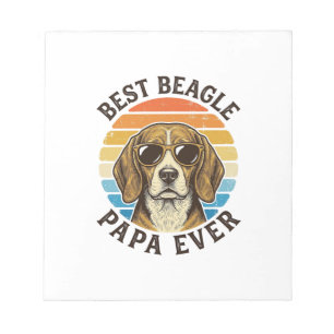 Bloc-note Meilleur Papa Beagle Vintage Conception de Maillot
