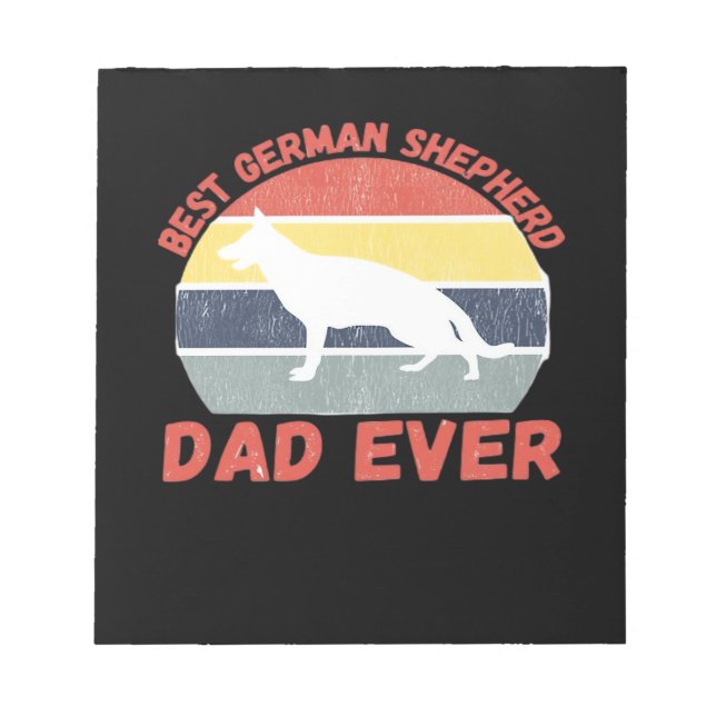 Bloc-note Meilleur papa Berger Allemand de tous les temps ci (Devant)