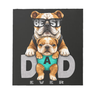 Bloc-note Meilleur papa bouledogue de tous les temps – Cute 