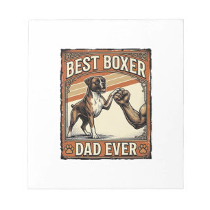 Bloc-note Meilleur Papa Boxer de Tous les Temps Vintage Papa