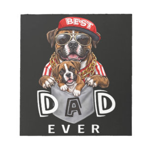 Bloc-note Meilleur Papa Boxer Ever