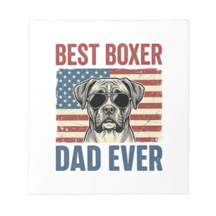 Bloc-note Meilleur Papa Boxer Vintage Chien