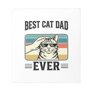 Bloc-note Meilleur papa de chat vintage conception de amateu