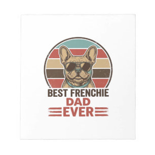Bloc-note Meilleur Papa Frenchie Ever Vintage Bulldog Shirt_