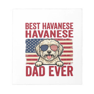 Bloc-note Meilleur papa Havanese de tous les temps, design d