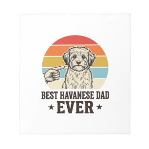 Bloc-note Meilleur papa Havanese de tous les temps Design de