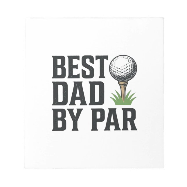 Bloc-note Meilleur Papa Par Golf Fête Des Pères Design Vinta (Devant)