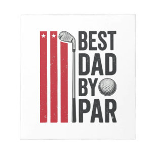Bloc-note Meilleur Papa Par Par Golf Papa Design Vintage_1