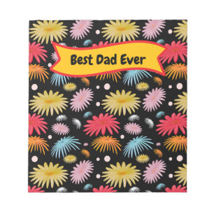 Bloc-note Meilleur Papa Personnalisable Typographie Cadeau p