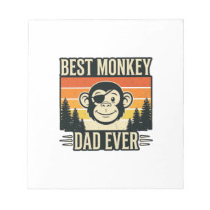 Bloc-note Meilleur Papa Singe Vintage T-shirt de Papa Singe_